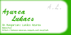 azurea lukacs business card